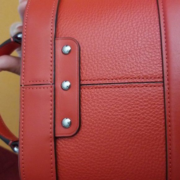 NWT Coach Georgie Train Tricket Box Case Cossbody Bag in Red - Picture 5 of 12